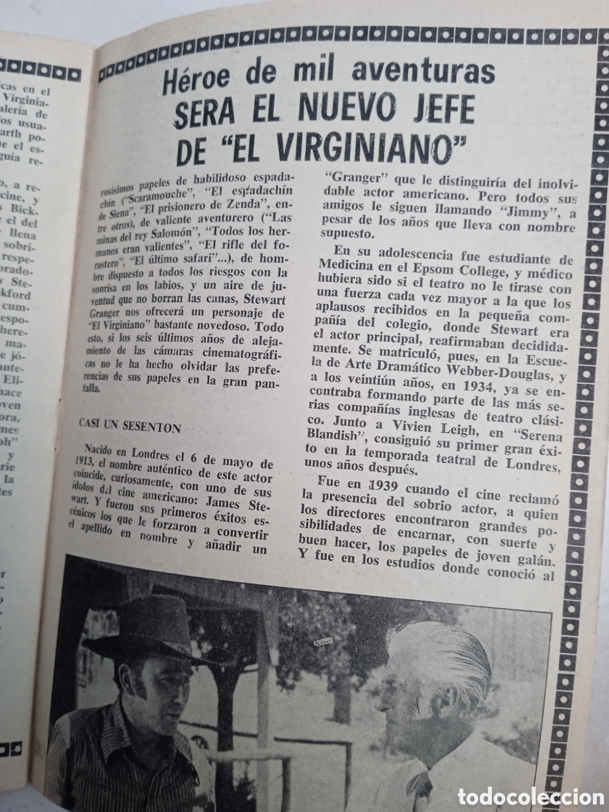 Coleccionismo de revista Teleprograma: TP Teleprograma n&deg; 258 Stewart Granger El Virginiano - Foto 3