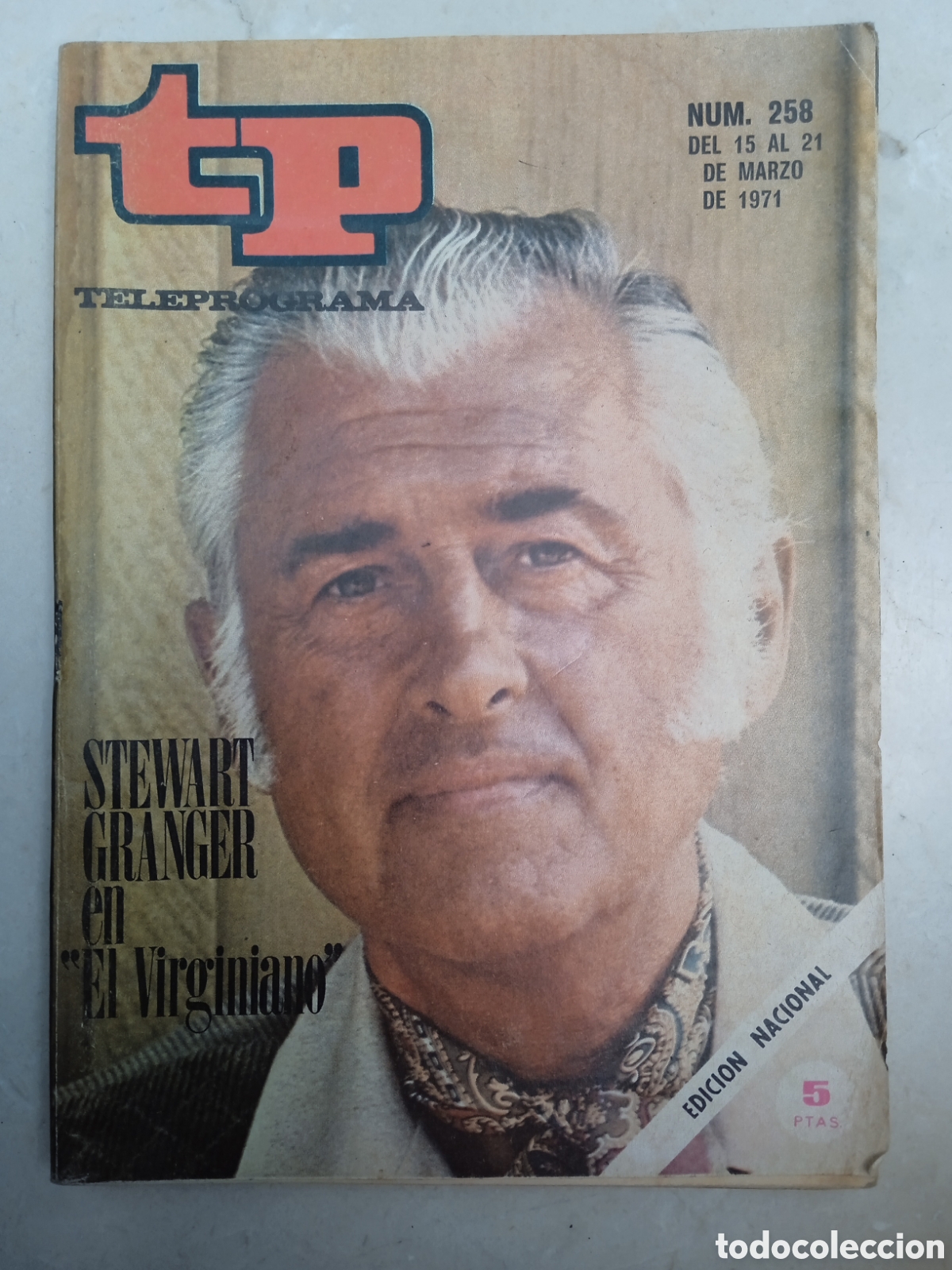 Coleccionismo de revista Teleprograma: TP Teleprograma n&deg; 258 Stewart Granger El Virginiano