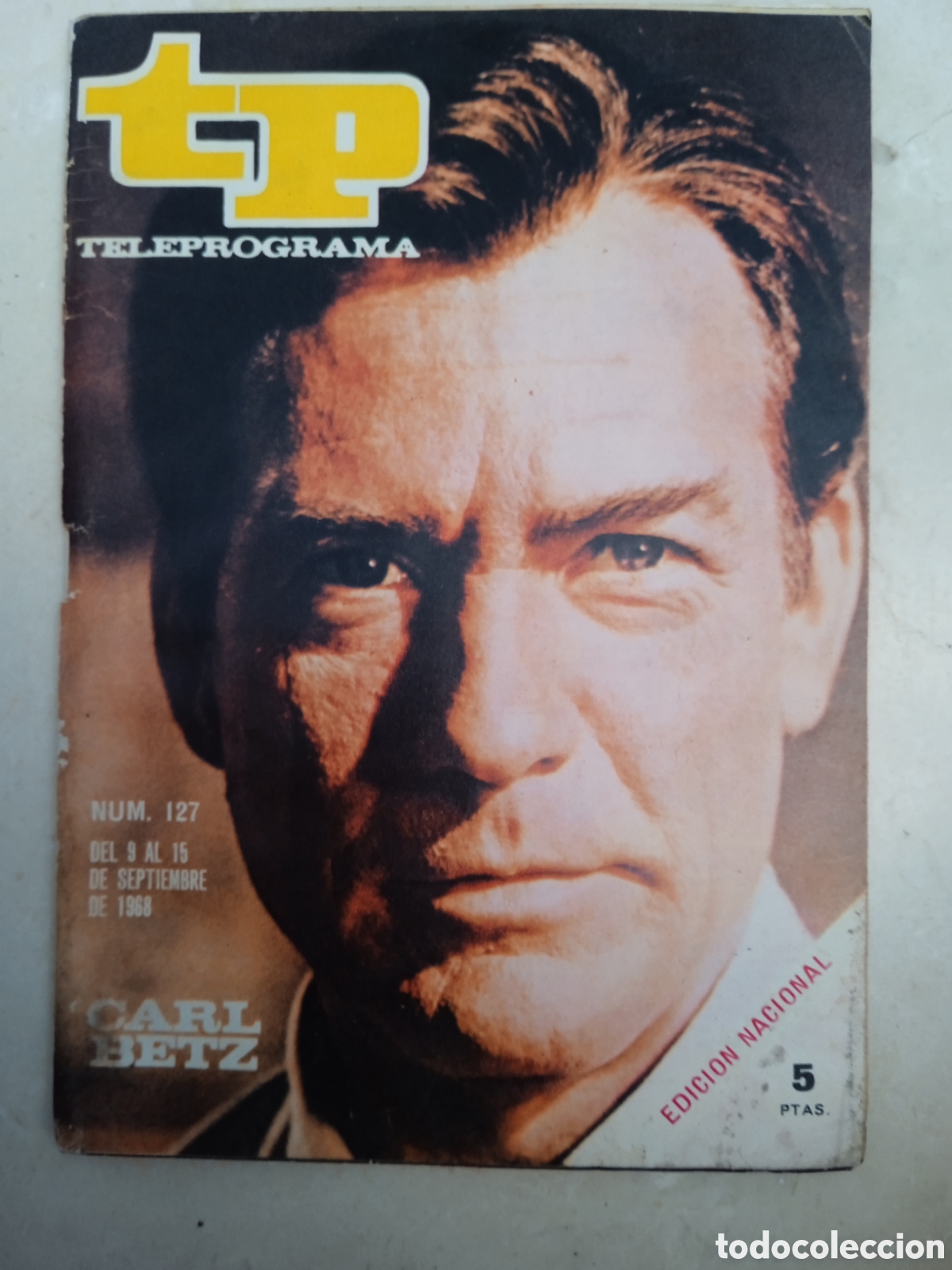 Coleccionismo de revista Teleprograma: TP Teleprograma n&deg; 127 Carl Betz Judd
