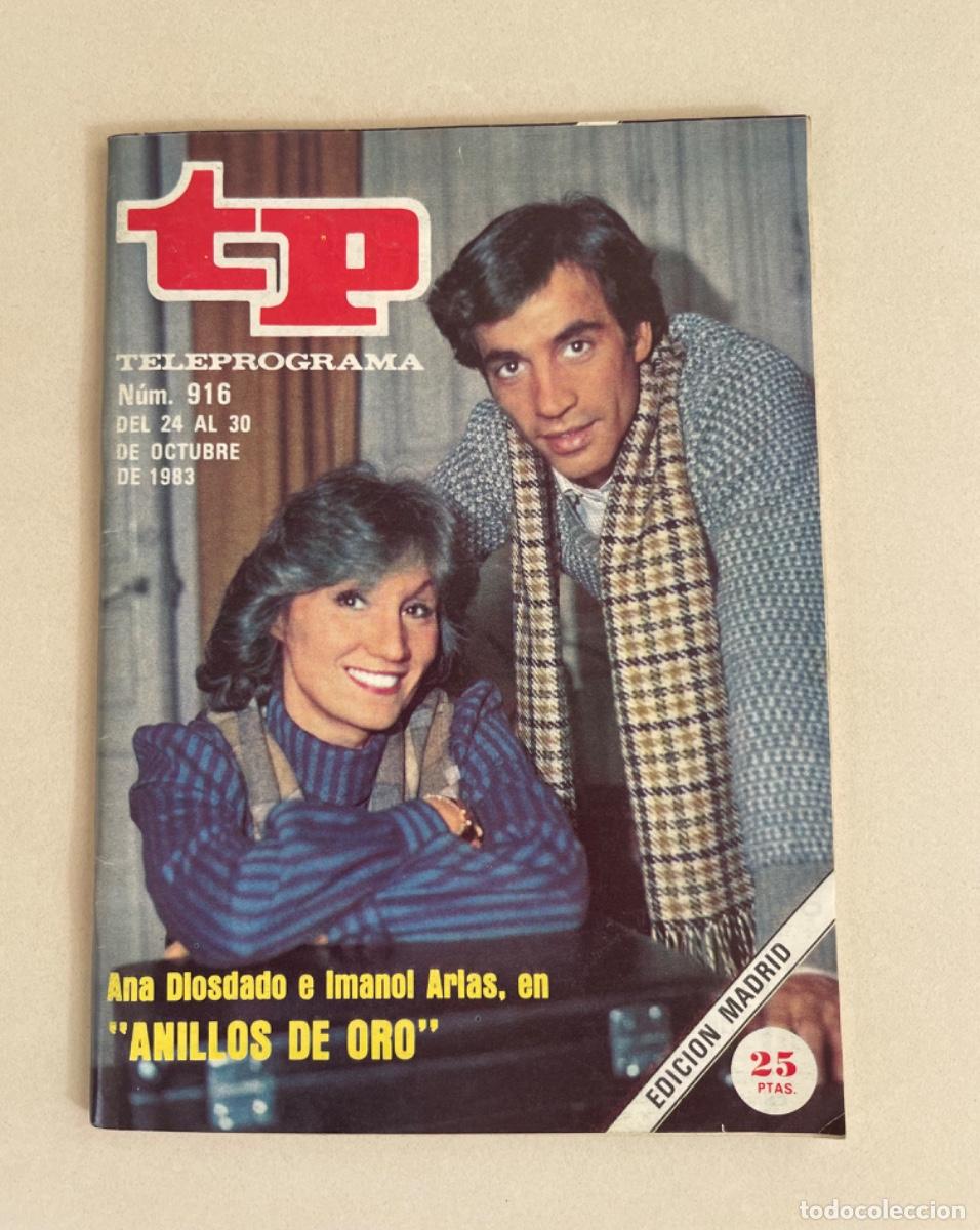 Coleccionismo de revista Teleprograma: TP TELEPROGRAMA N&ordm; 916 OCTUBRE 1983 *ANILLOS DE ORO*