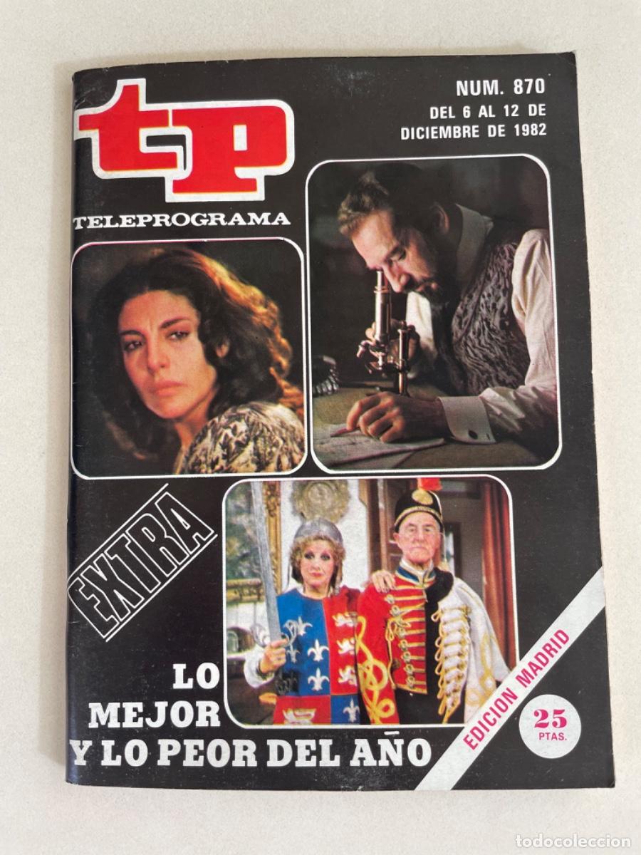 Coleccionismo de revista Teleprograma: TP TELEPROGRAMA N&ordm; 870 DICIEMBRE 1982 *LO MEJOR Y LO PEOR DEL A&Ntilde;O. UN DOS TRES*