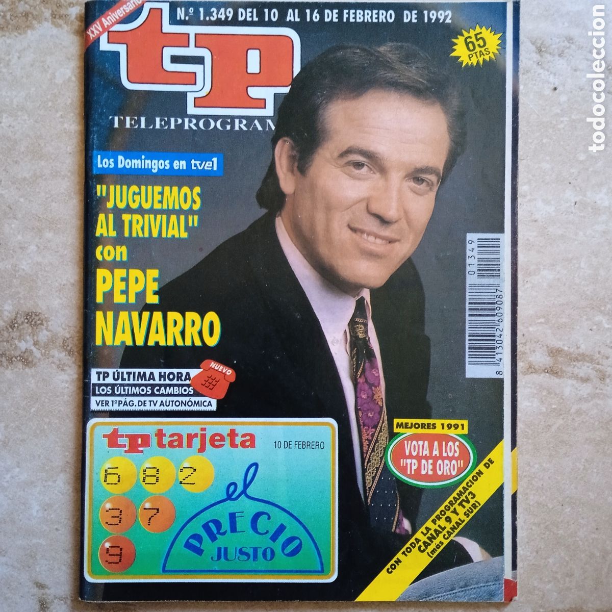 Coleccionismo de revista Teleprograma: TP teleprograma 1349 Pepe Navarro - Foto 1