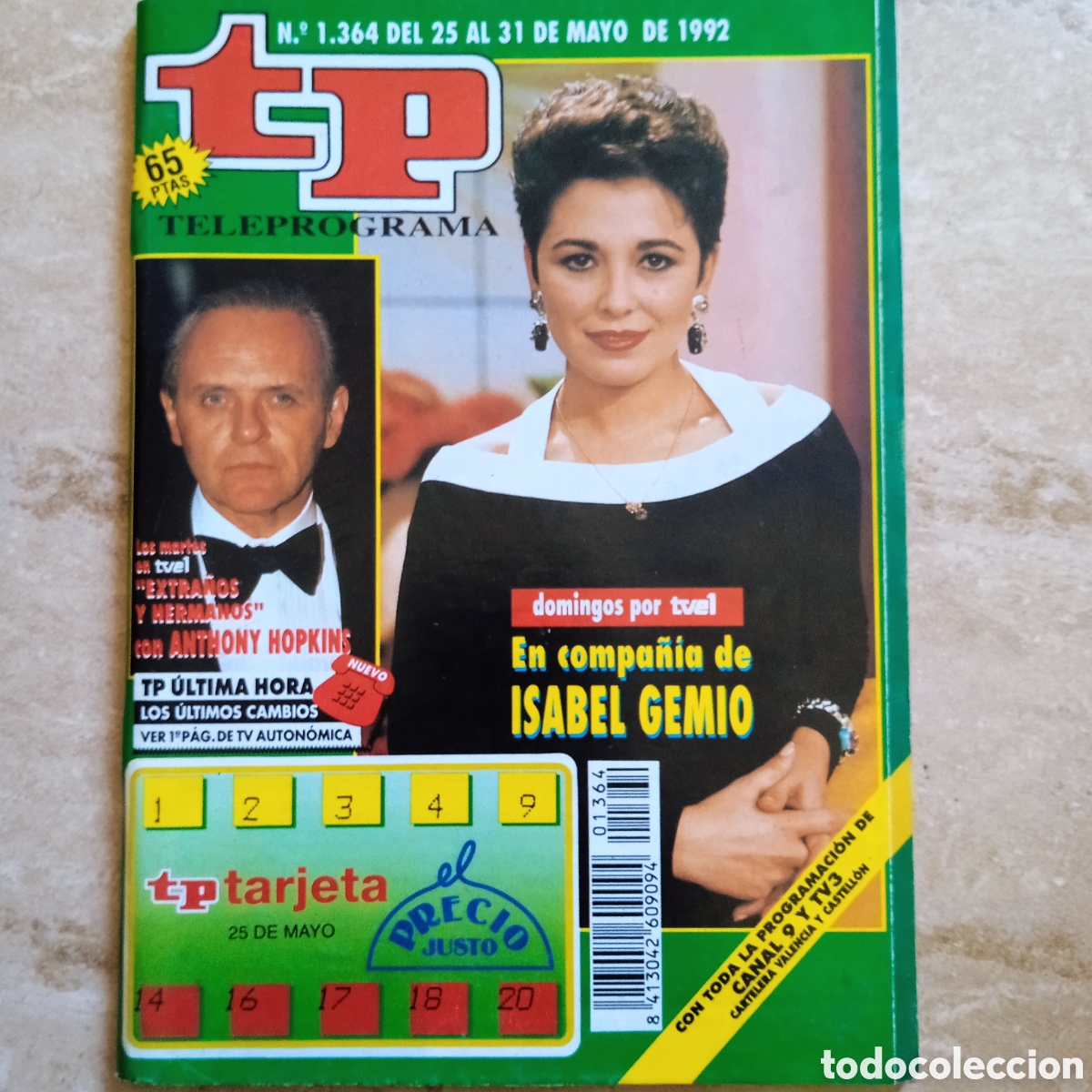 Coleccionismo de revista Teleprograma: TP teleprograma 1364 Isabel Gemio - Foto 1