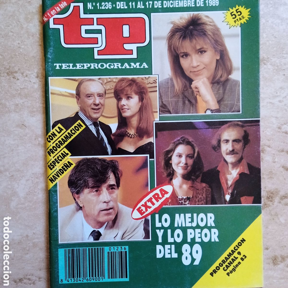 Coleccionismo de revista Teleprograma: TP teleprograma n&uacute;mero 1.236 diciembre 1989 - Foto 1