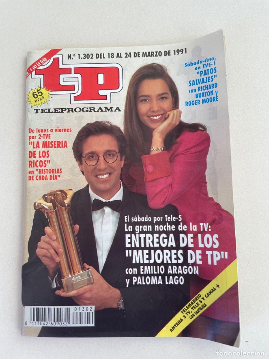 Collezionismo di Rivista Teleprograma: TP TELEPROGRAMA N&ordm; 1302 MARZO 1991 *MEJORES TP. EMILIO ARAG&Oacute;N*
