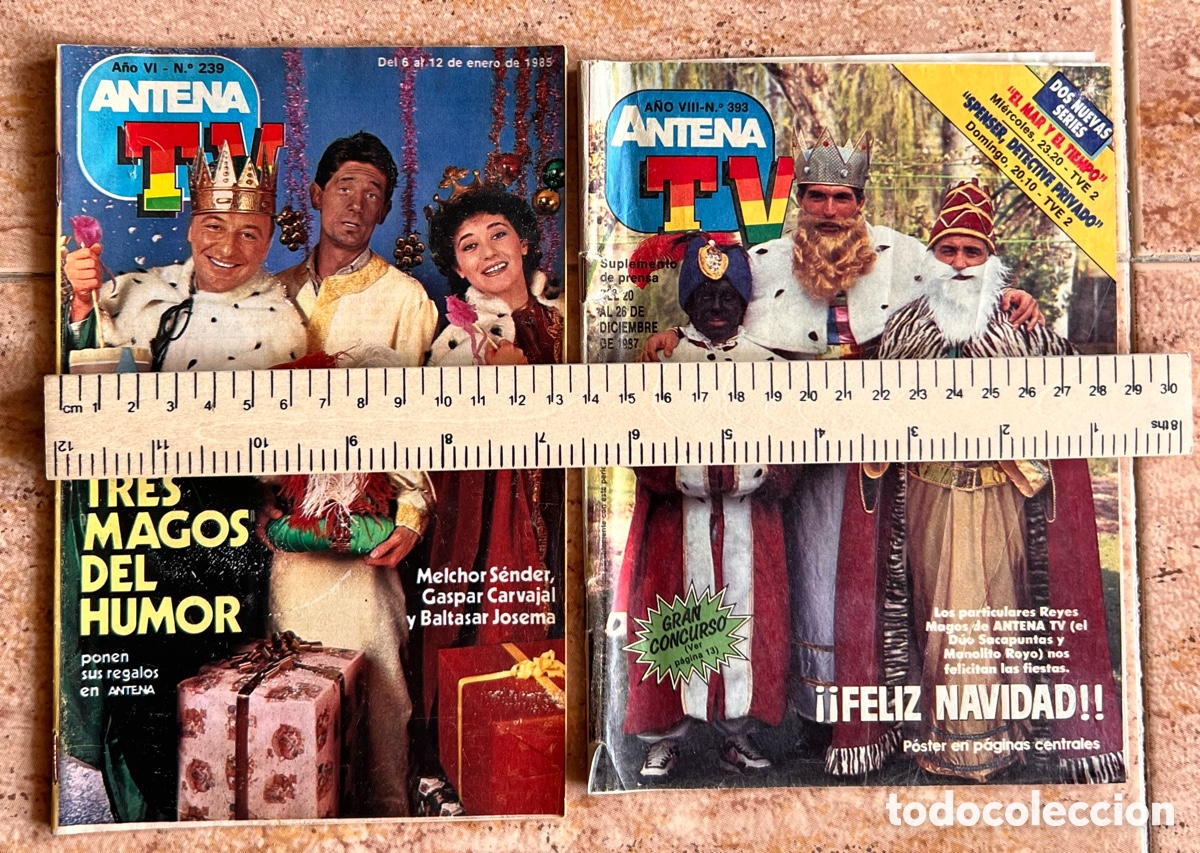 Collectionnisme de Magazine Teleprograma: Antena Tv revista Tele 1985 1987 Un Dos Tres humoristas