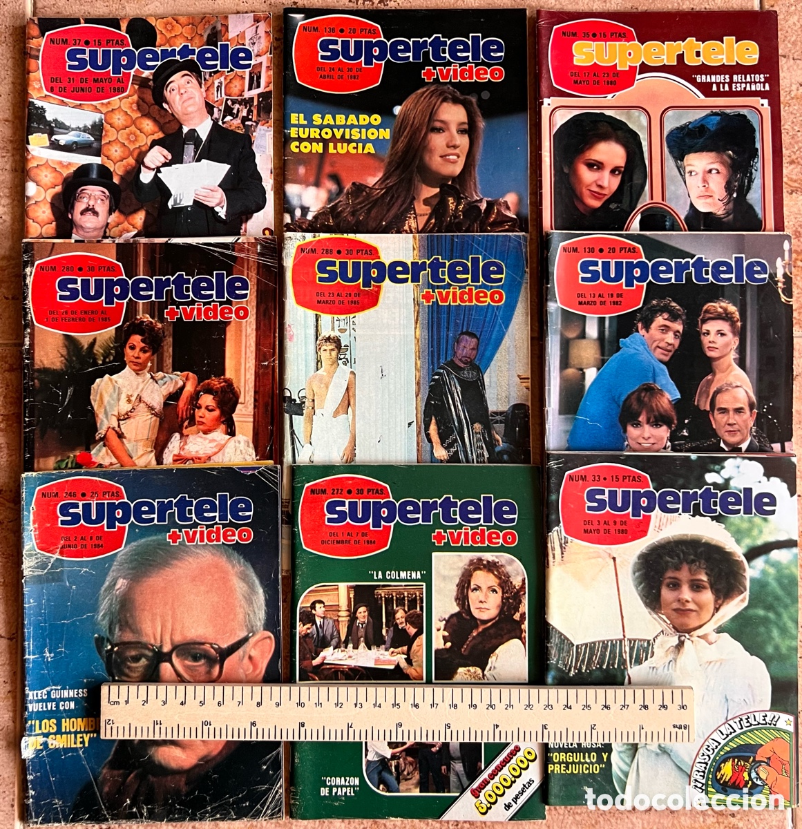 Colecionismo da Revista Teleprograma: Supertele a&ntilde;os 80 TP Historia Mundiales Futbol Eurovisi&oacute;n Ana Belen Victoria Abril