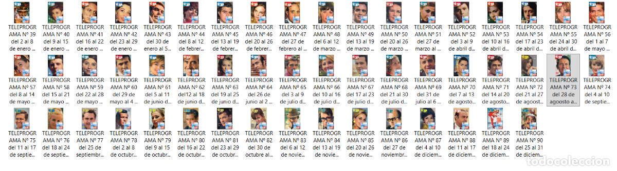 Coleccionismo de revista Teleprograma: TELEPROGRAMA A&Ntilde;O 1967 (COMPLETO 52 NUMEROS) - Foto 2