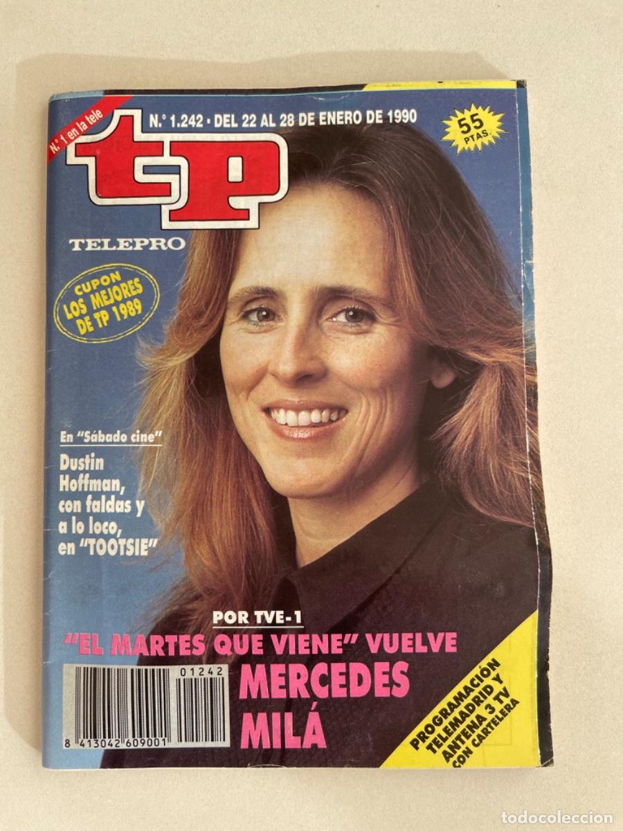 Coleccionismo de revista Teleprograma: TP TELEPROGRAMA N&ordm; 1242 ENERO 1990 *MERCEDES MIL&Agrave;*