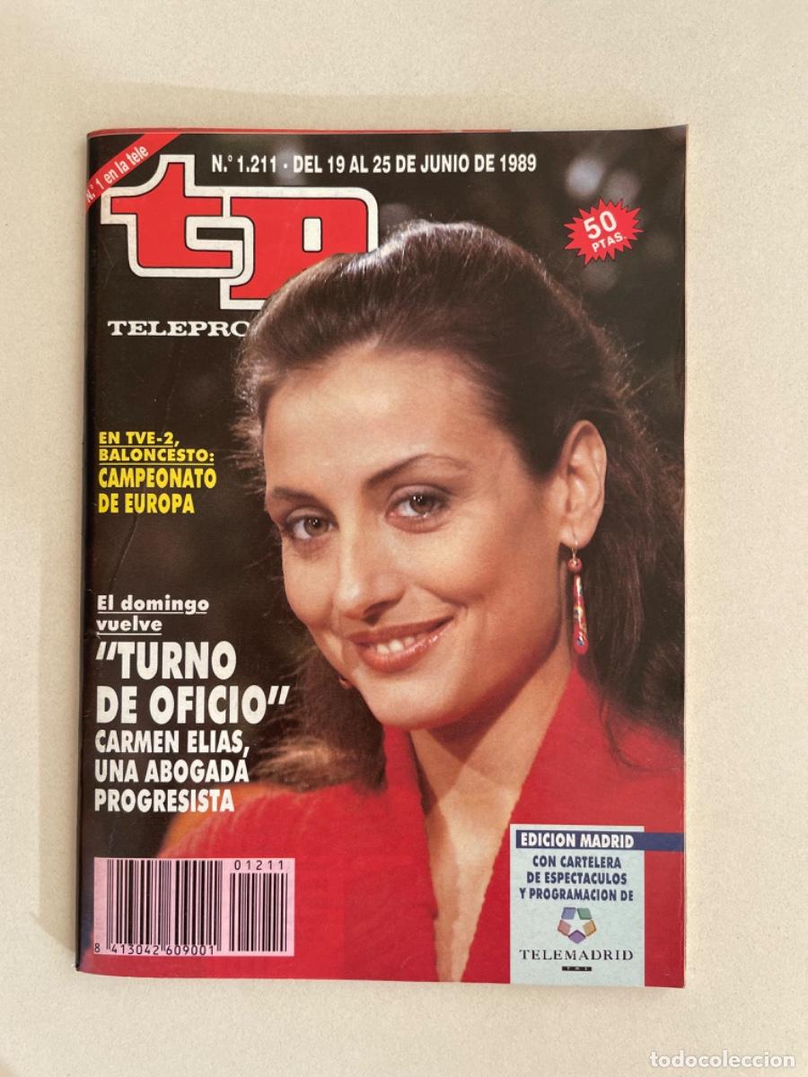 Coleccionismo de revista Teleprograma: TP TELEPROGRAMA N&ordm; 1211 JUNIO 1989 *TURNO DE OFICIO* - Foto 1