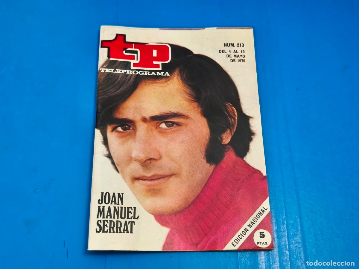 Coleccionismo de revista Teleprograma: REVISTA TP TELEPROGRAMA JOAN MANUEL SERRAT N&ordm; 213