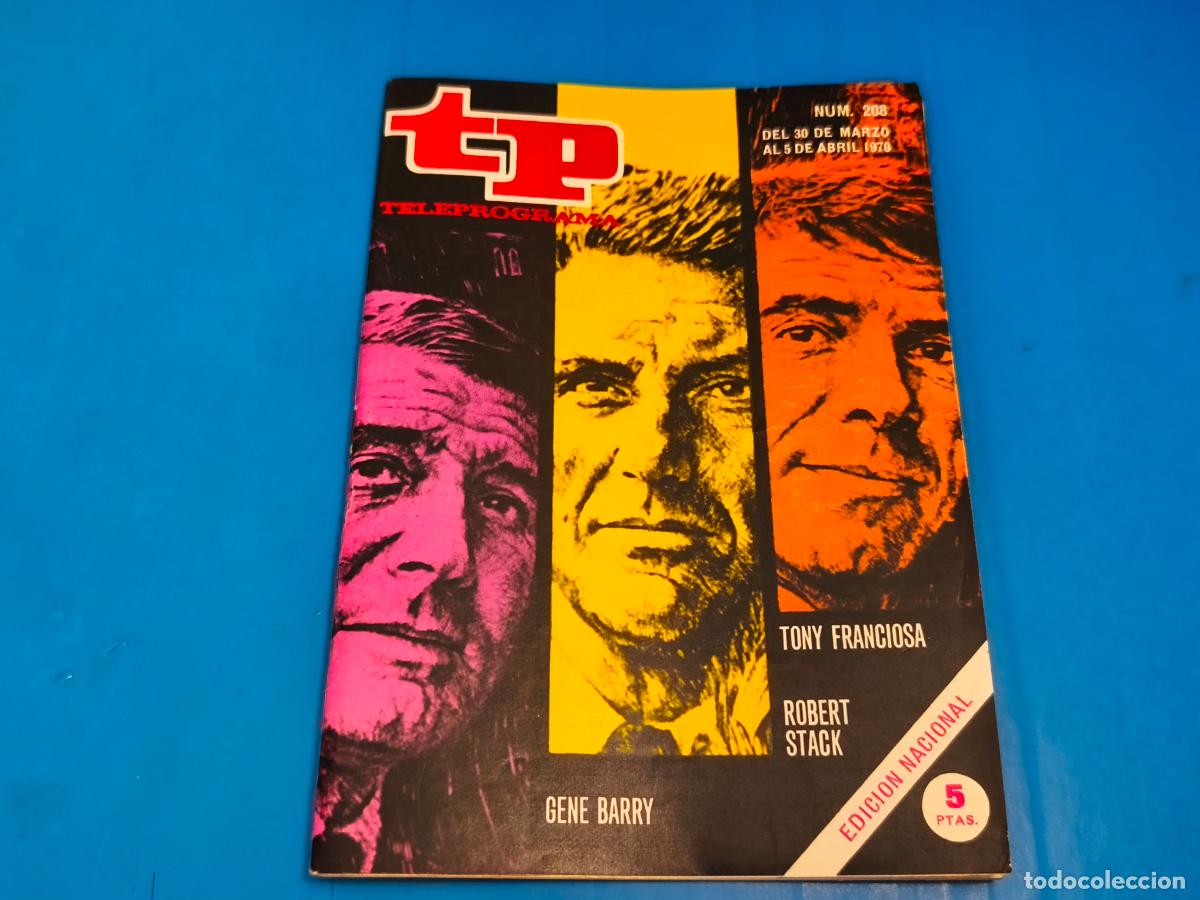 Coleccionismo de revista Teleprograma: REVISTA TP TELEPROGRAMA ROBERT STACK N&ordm; 208