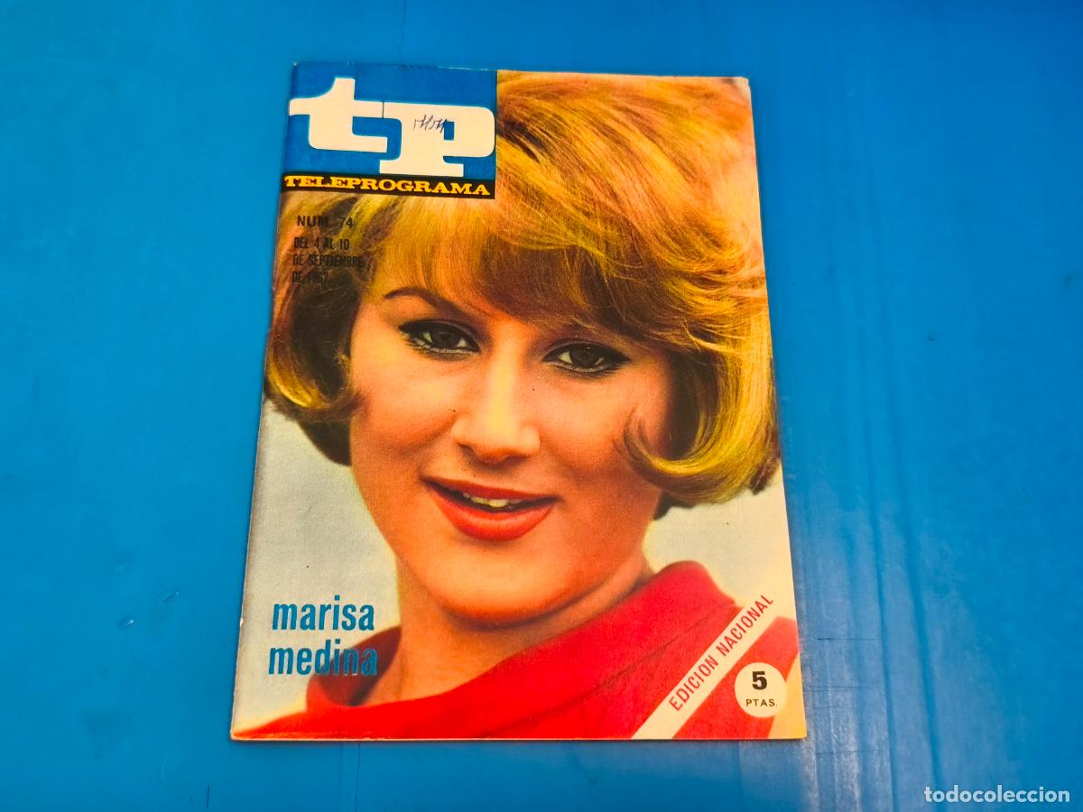 Coleccionismo de revista Teleprograma: REVISTA TP TELEPROGRAMA MARISA MEDINA N&ordm; 74 - Foto 1