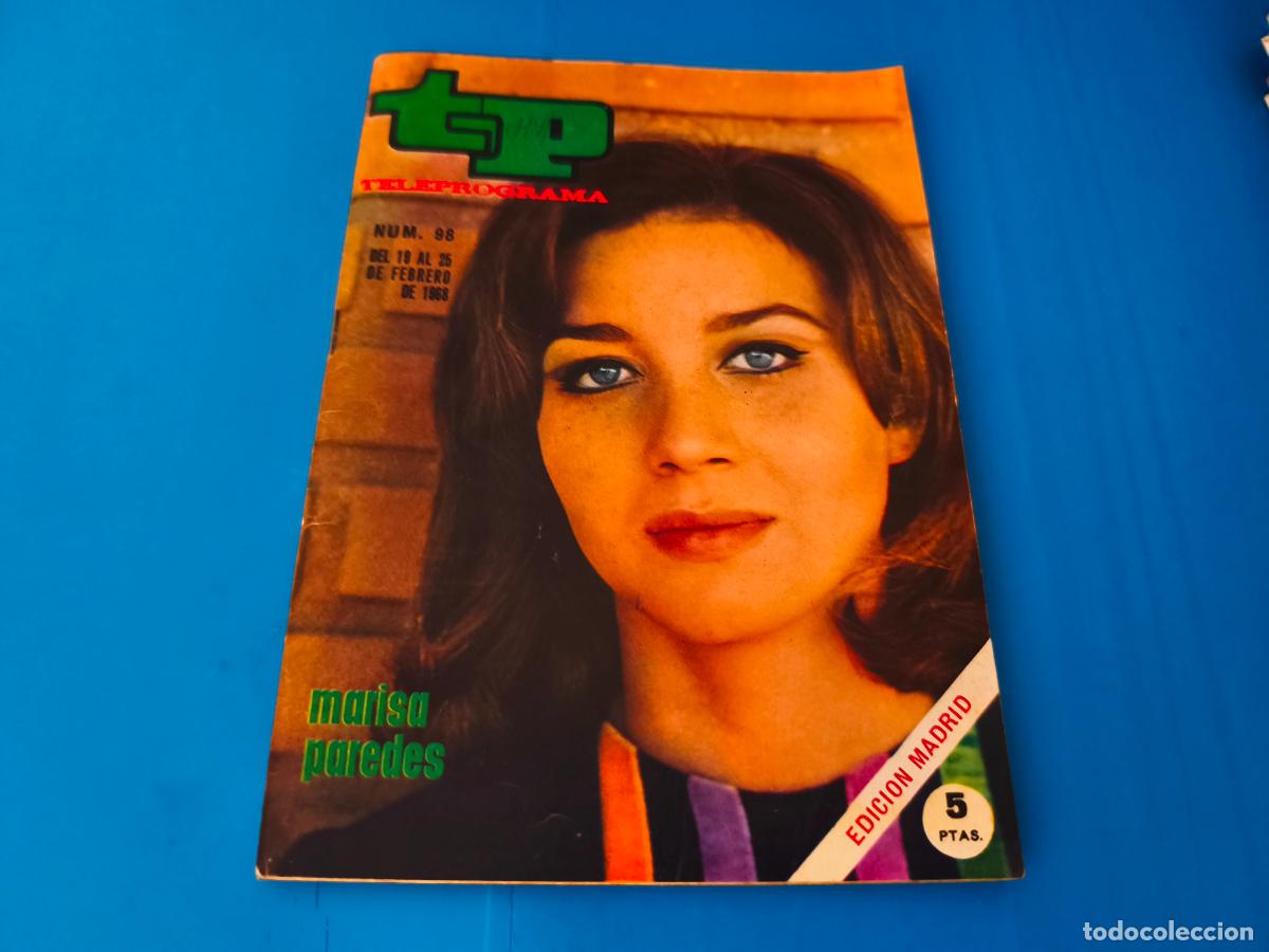 Coleccionismo de revista Teleprograma: REVISTA TP TELEPROGRAMA MARISA PAREDES N&ordm; 98