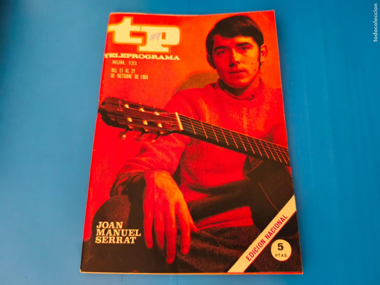 Coleccionismo de revista Teleprograma: REVISTA TP TELEPROGRAMA JOAN MANUEL SERRAT N&ordm; 133