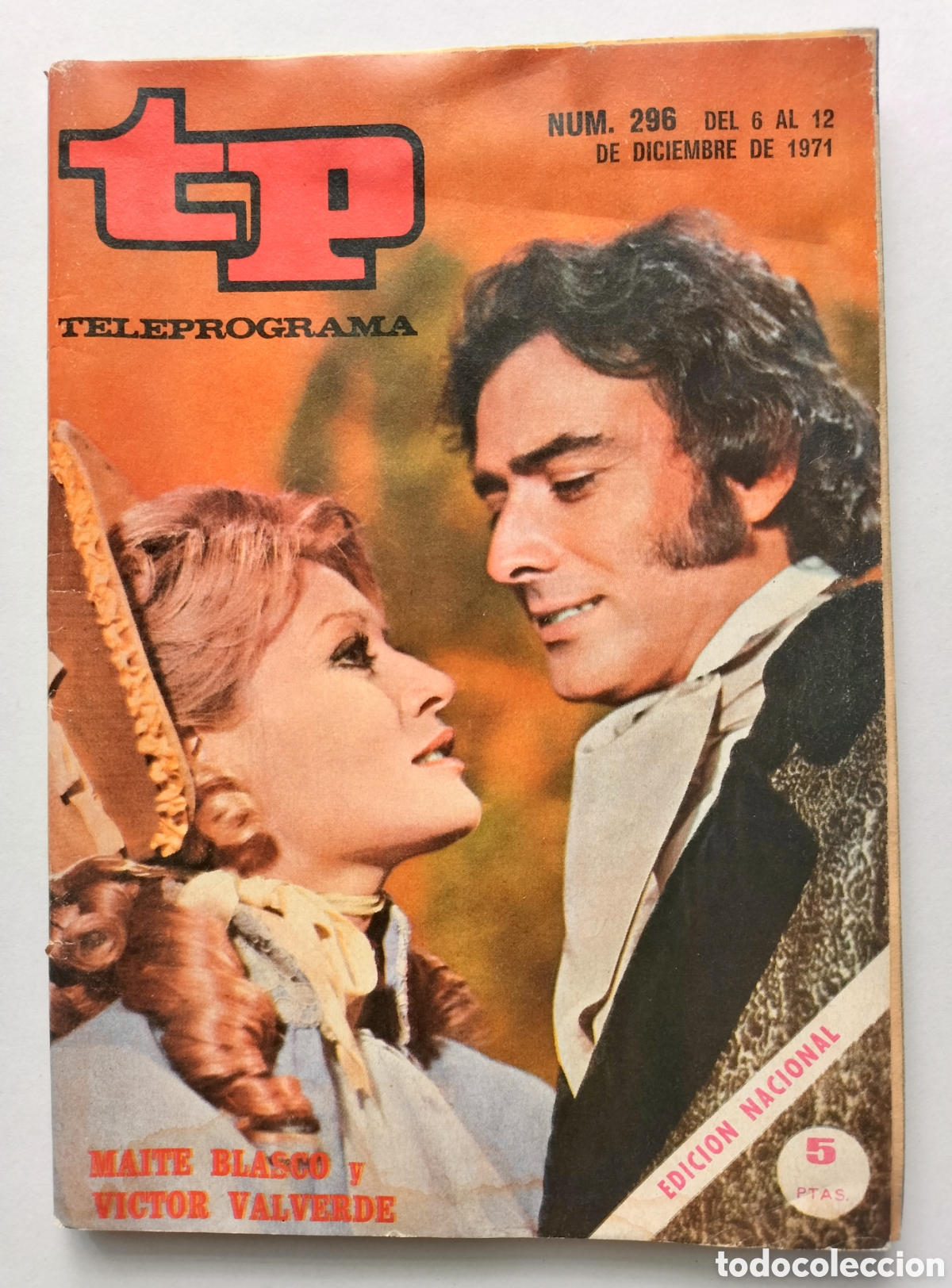 Coleccionismo de revista Teleprograma: Teleprograma TP n&uacute;m. 296. Maite Blasco y V&iacute;ctor Valverde - Foto 1