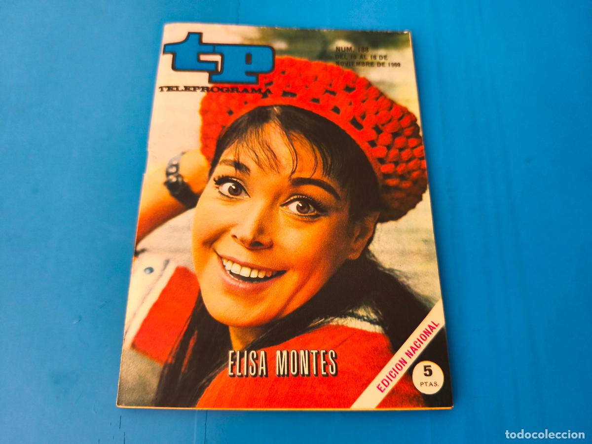 Coleccionismo de revista Teleprograma: REVISTA TP TELEPROGRAMA ELISA MONTES N&ordm; 188