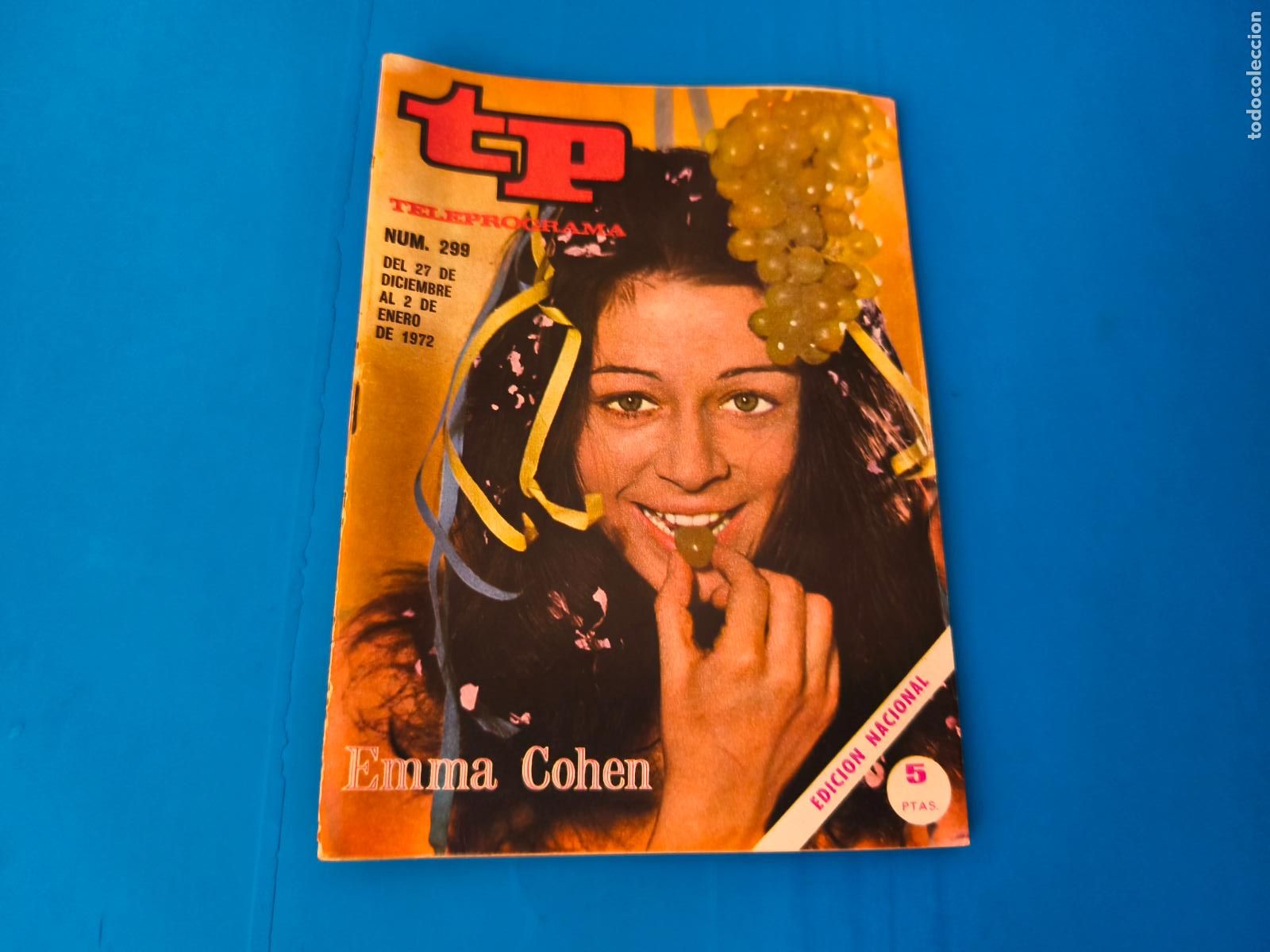 Coleccionismo de revista Teleprograma: REVISTA TP TELEPROGRAMA EMMA COHEN N&ordm; 299 - Foto 1