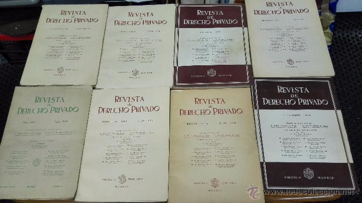 Coleccionismo de Revista Temas Españoles: 8 Revistas de Derecho Privado. Números desde 1950-1956. Impreso en Calle Caracas 21, Madrid. - Foto 1 - 50779508