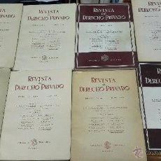 Coleccionismo de Revista Temas Españoles: 8 REVISTAS DE DERECHO PRIVADO. NÚMEROS DESDE 1950-1956. IMPRESO EN CALLE CARACAS 21, MADRID.