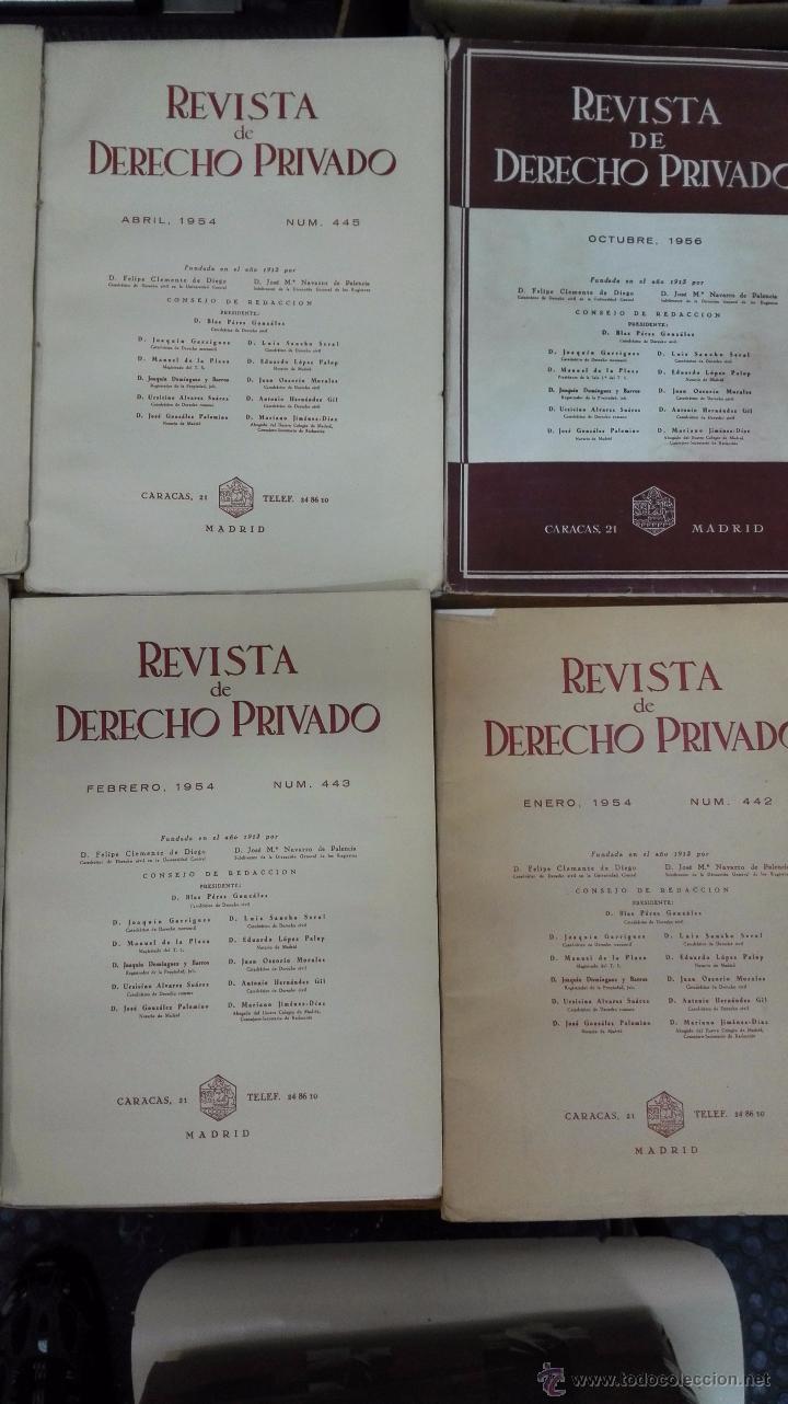 Coleccionismo de Revista Temas Españoles: 8 Revistas de Derecho Privado. Números desde 1950-1956. Impreso en Calle Caracas 21, Madrid. - Foto 4 - 50779508
