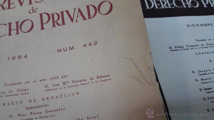 Coleccionismo de Revista Temas Españoles: 8 Revistas de Derecho Privado. Números desde 1950-1956. Impreso en Calle Caracas 21, Madrid. - Foto 6 - 50779508