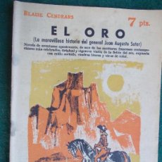 Coleccionismo de Revista Temas Españoles: REVISTA LITERARIA NOVELA Y CUENTOS AÑOS 50 Y 60 -BLAISE CENDRARS-EL ORO. Lote 91884910