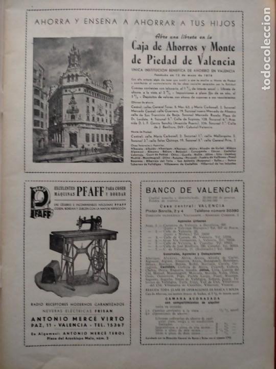 Coleccionismo de Revista Temas Españoles: VALENCIA ATRACCION, 2 REVISTAS ANTIGUAS , AÑOS NOVIEMBRE 1956- DICIEMBRE 1958 - Foto 3 - 222269687