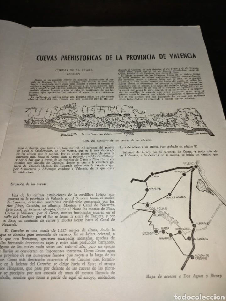 Coleccionismo de Revista Temas Españoles: Cuevas prehistóricas de la provincia de Valencia. Noticiario turístico. Suplemento número 260 - 1969 - Foto 4 - 272086123