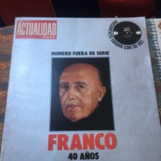Coleccionismo de Revista Temas Españoles: FRANCO 40 AÑOS DE LA HISTORIA DE ESPAÑA. Lote 272446768