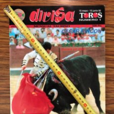 Coleccionismo de Revista Temas Españoles: DIVISA. MENSUAL TAURINO. N 1. MAYO-JUNIO 1992