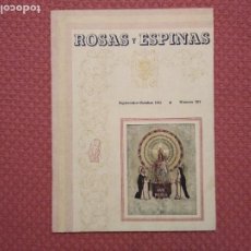 Coleccionismo de Revista Temas Españoles: ROSAS Y ESPINAS LITERATURA Y ARTE Nº303 AÑO 1941 VALENCIA. Lote 166579026