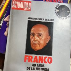 Coleccionismo de Revista Temas Españoles: LA ACTUALIDAD ESPAÑOLA: FRANCO 40 AÑOS DE LA HISTORIA DE ESPAÑA. Lote 339447078