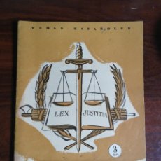 Coleccionismo de Revista Temas Españoles: TEMAS ESPAÑOLES. LOS TRIBUNALES DE JUSTICIA. MEJÍAS GONZÁLEZ, MANUEL. 1956. Lote 348509928