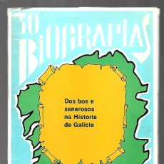 Coleccionismo de Revista Temas Españoles: PD- GALICIA : 30 BIOGRAFIAS Y 8 MAPAS DE GALICIA. DE ELNOSA , FERROL. 1981