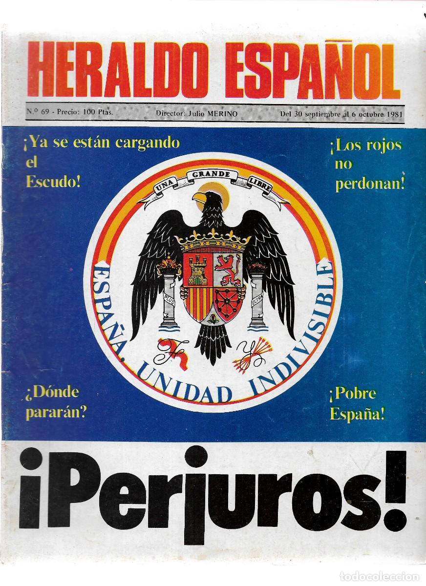 Colecionismo da Revista Temas Espa&ntilde;oles: lote de 5 heraldo espa&ntilde;ol con un n&ordm; extraordinario y n&ordm; 59-63-66- y 69