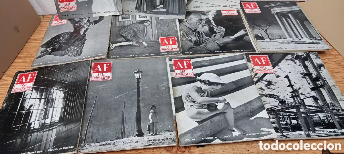 Coleccionismo de Revista Temas Espa&ntilde;oles: 12 revistas arte fotogr&aacute;fico a&ntilde;o 1954