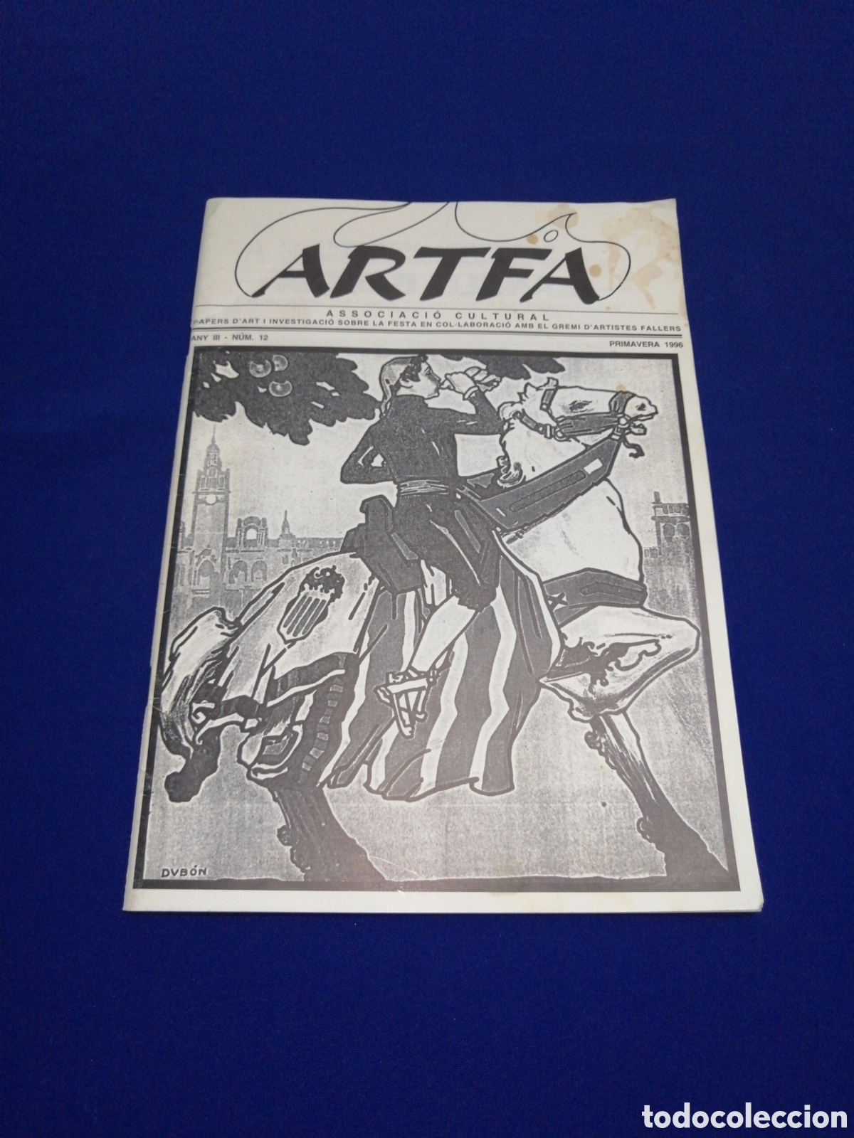 Colecionismo da Revista Temas Espa&ntilde;oles: ARTFA - ASSOCIAO CULTURAL N&Uacute;MERO 12 A&Ntilde;O 1996 GREMIO D'ARTISTES FALLERS