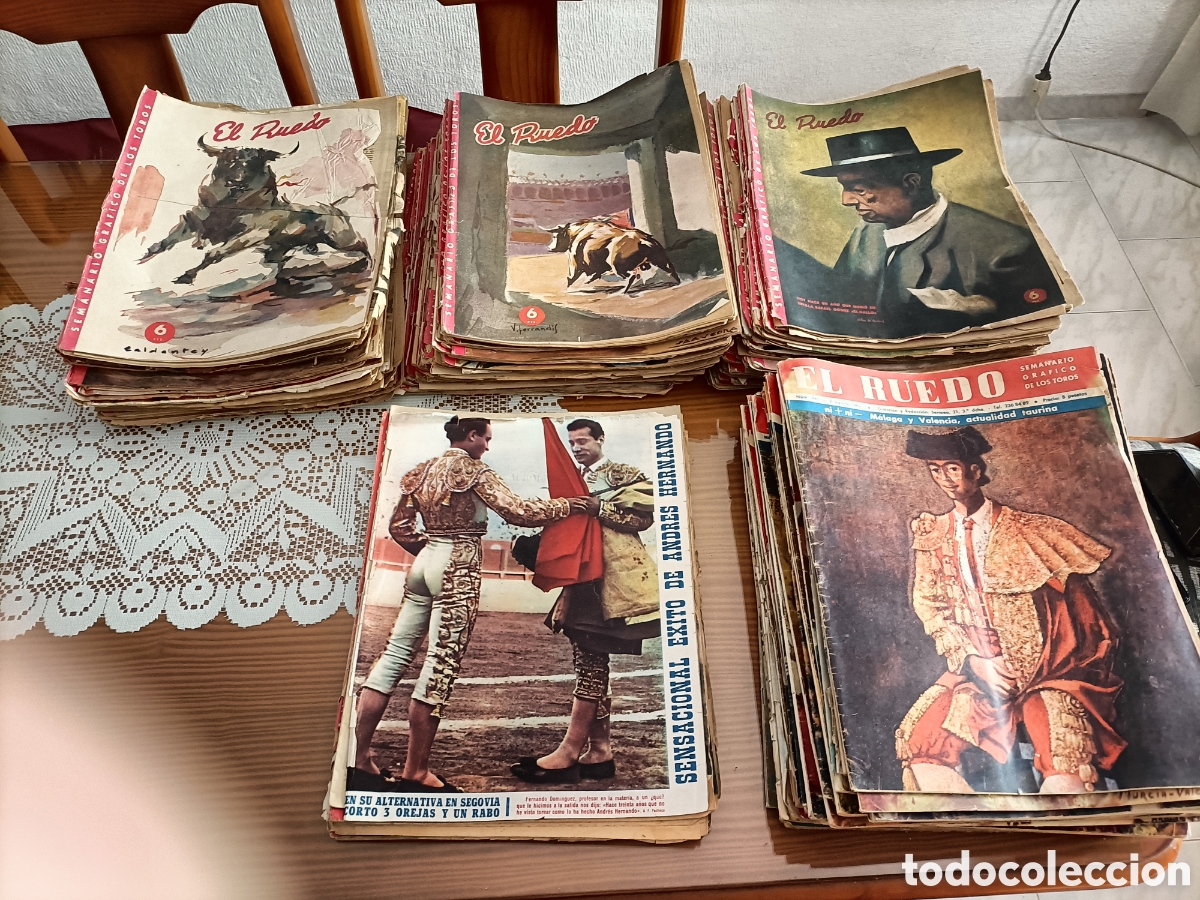 Coleccionismo de revista Temas Espa&ntilde;oles: 180 PERI&Oacute;DICOS TAURINOS &rdquo;EL RUEDO&rdquo;