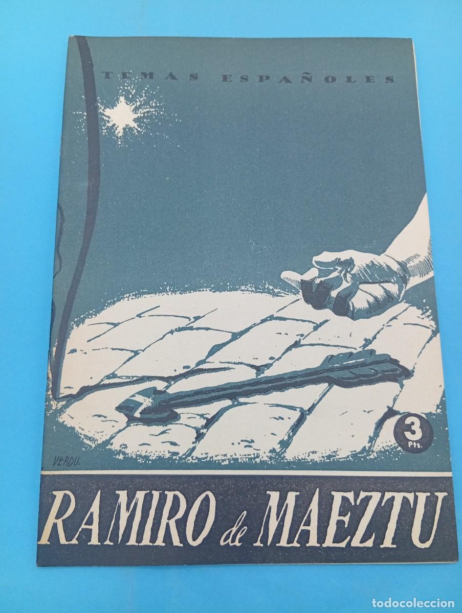 Coleccionismo de revista Temas Espa&ntilde;oles: TEMAS ESPA&Ntilde;OLES. RAMIRO DE MAEZTU. LUIS AGUIRRE PRADO. N&ordm; 108. 1959. PAGS : 28.