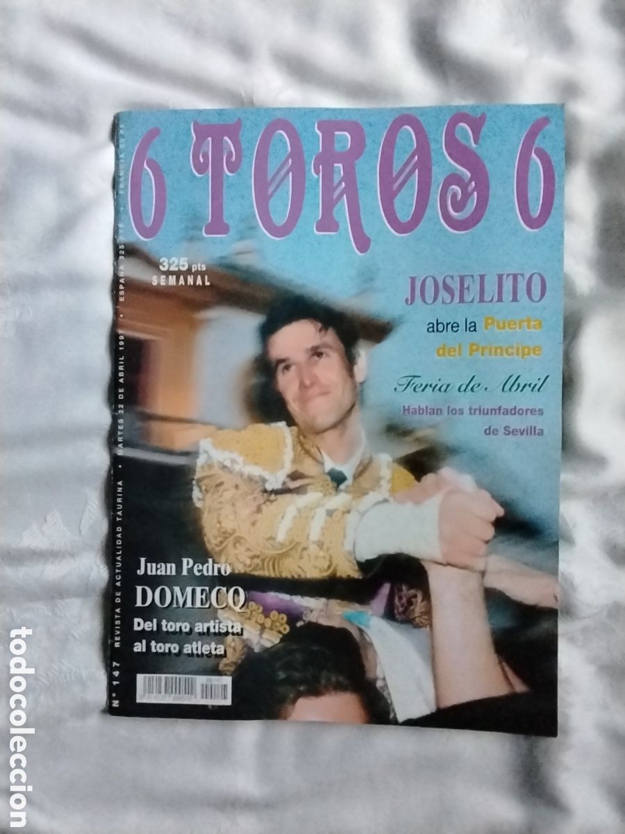 Colecionismo da Revista Temas Espa&ntilde;oles: REVISTA 6 TOROS 6 JOSELITO SEVILLA 1997
