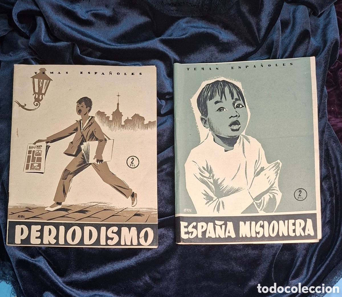 Coleccionismo de revista Temas Espa&ntilde;oles: Lote de 2 revistas &ldquo;Temas Espa&ntilde;oles&rdquo; (1955&ndash;1956)