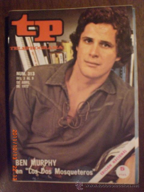 Coleccionismo de revista Tiempo: TP TELEPROGRAMA N&ordm; 313 BEN MURPHY - Foto 1