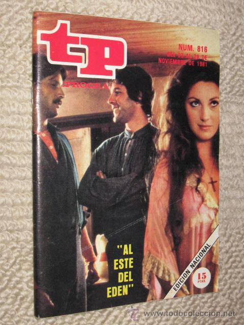 Coleccionismo de revista Tiempo: TP Teleprograma n&ordm; 816 de 1981. Al este del Eden - Foto 1
