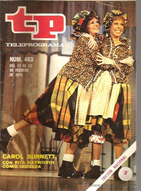 Coleccionismo de revista Tiempo: TP TELEPROGRAMA NUM. 463: CAROL BURNETT - Foto 1