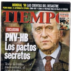 Coleccionismo de Revista Tiempo: REVISTA TIEMPO - Nº 844 - JULIO 1998 - ARZALLUS - MUNDIAL 98 - PEDRO DUQUE - NO CD. Lote 45776780