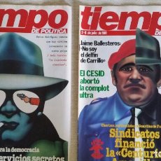 Coleccionismo de Revista Tiempo: LOTE DE REVISTAS TIEMPO DE HOY - PRIMEROS NÚMEROS AÑOS 1981 1982 - NO SE DESHACE EL LOTE . Lote 80036165