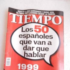 Coleccionismo de Revista Tiempo: REVISTA TIEMPO Nº 8704 DE ENERO DE 1999.. Lote 122163243