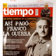 Coleccionismo de Revista Tiempo: REVISTA TIEMPO: ASÍ PAGÓ FRANCO LA GUERRA Nº 1577 NOVIEMBRE 2012