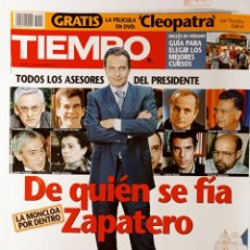 Coleccionismo de Revista Tiempo: REVISTA TIEMPO: DE QUIÉN SE FÍA ZAPATERO Nº 1202 MAYO 2005